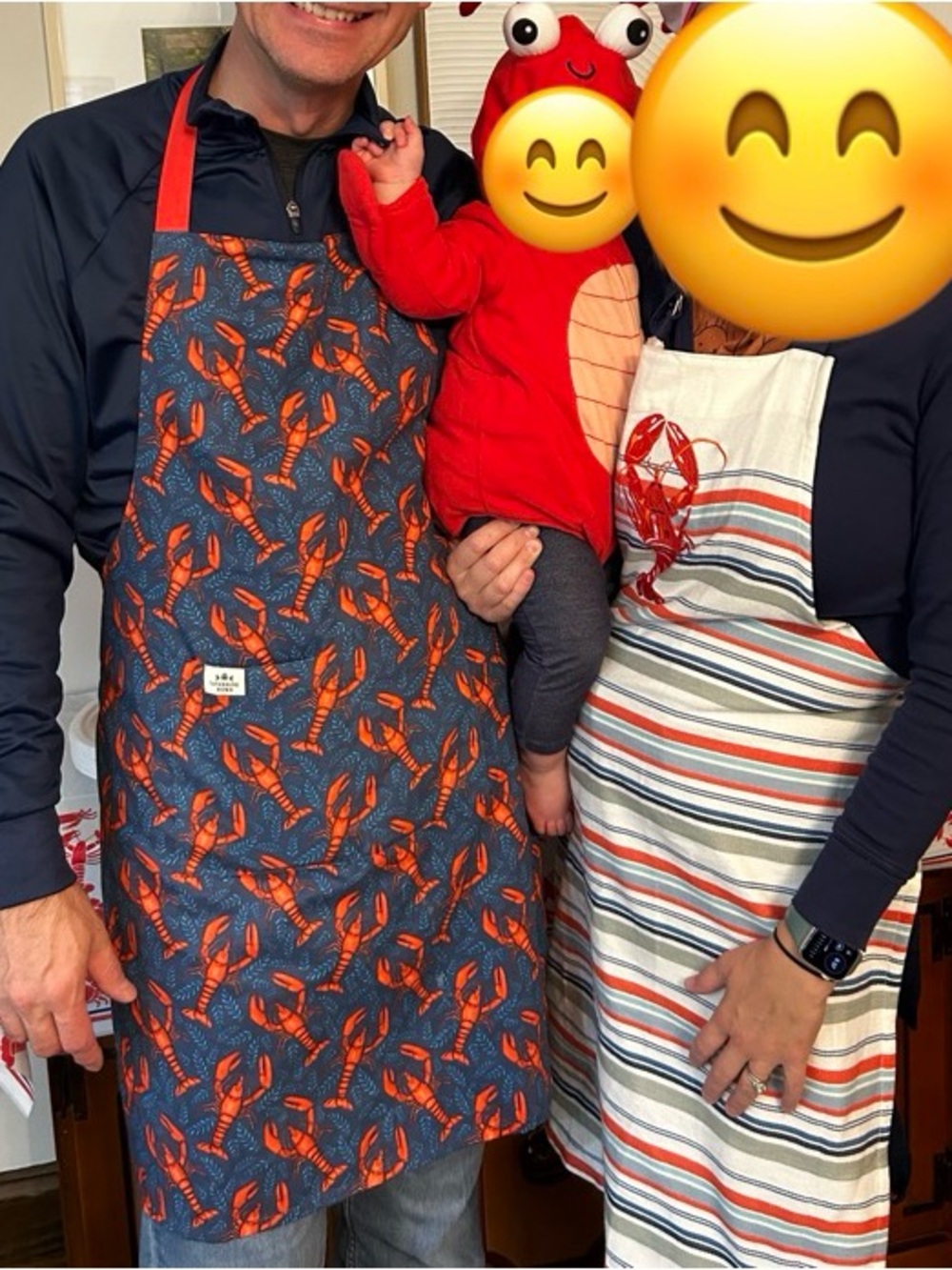 Family costume- lobster 6-9mo infant